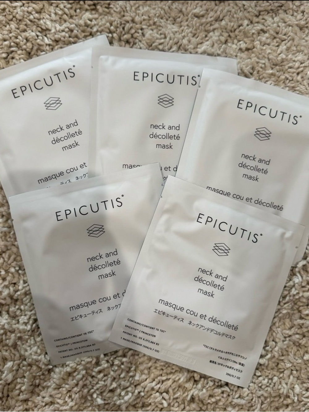 Epicutis Neck and Décolleté Masks — 5 Pack